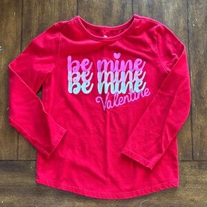 Girls' Red 'Be Mine Valentine' Long Sleeve Shirt 4T